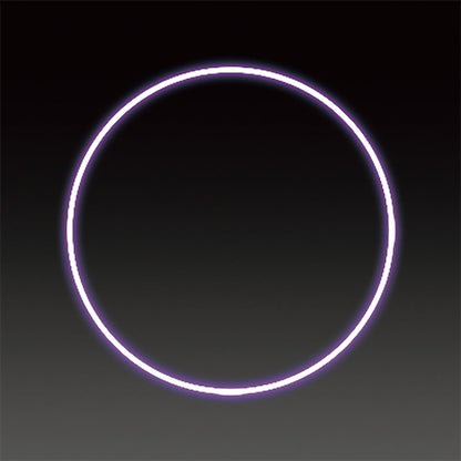 LEDフレキシ リング イルミネーション 飾り パープル(中)