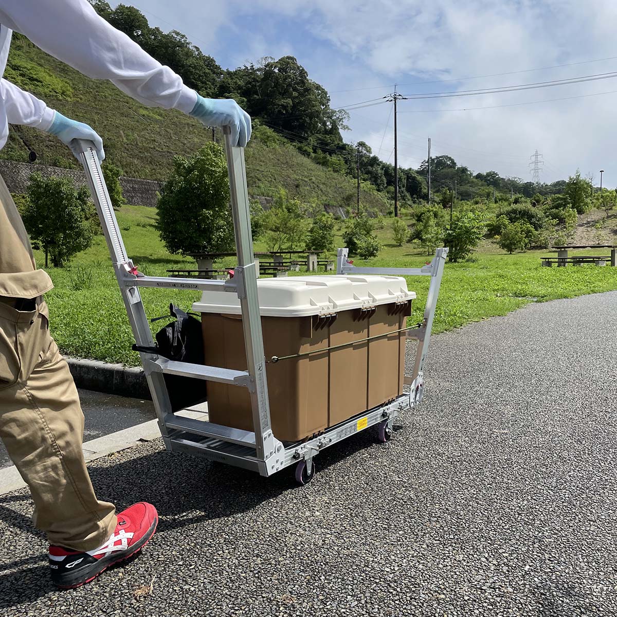 作業台　キャタグルマ　１２００ｍｍ　キャスター７５ø