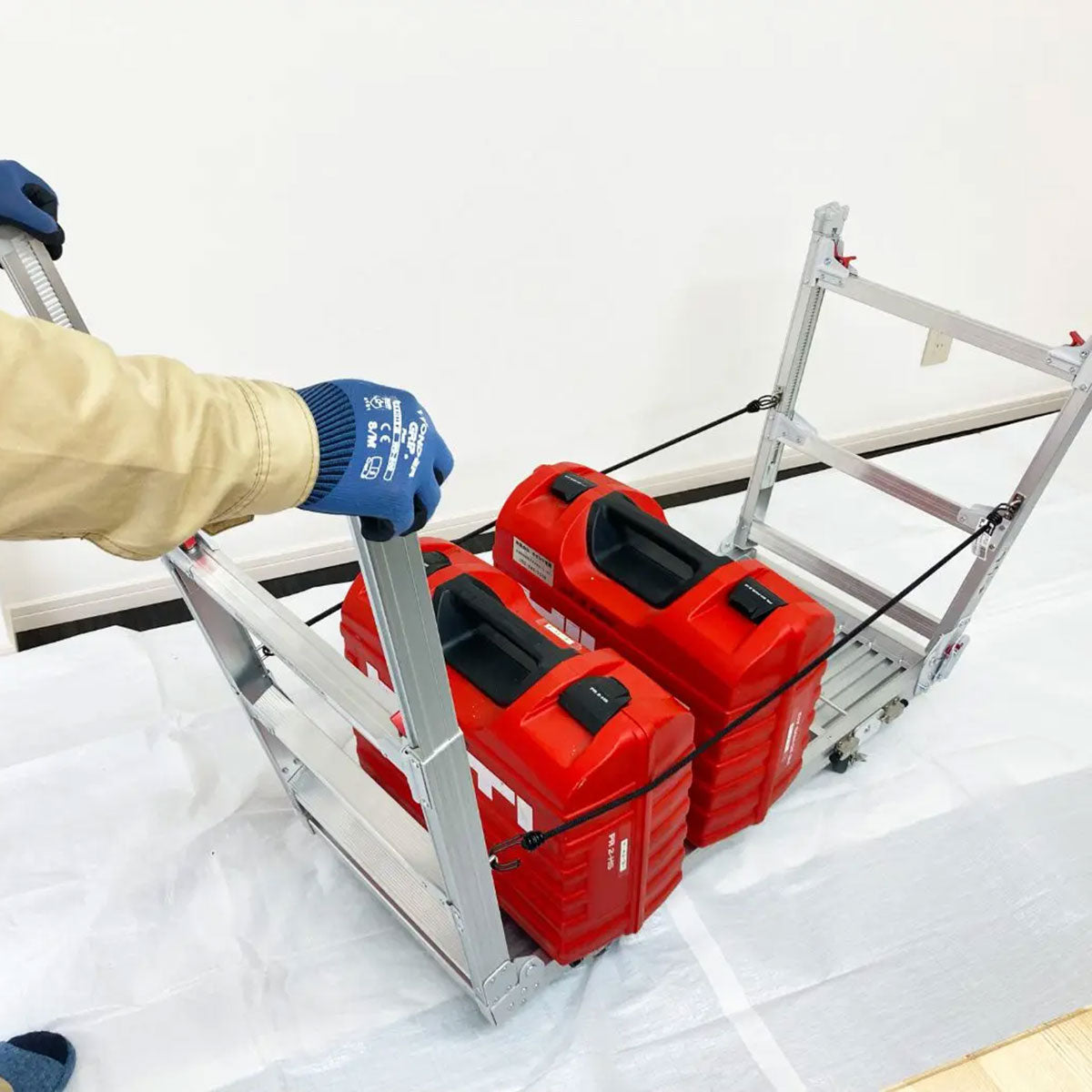 作業台　キャタグルマ　１２００ｍｍ　キャスター１００ø