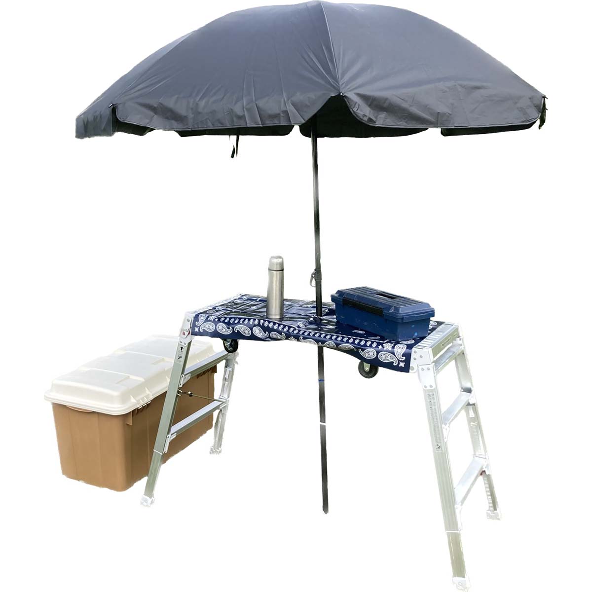 作業台　キャタグルマ　１２００ｍｍ　キャスター１００ø