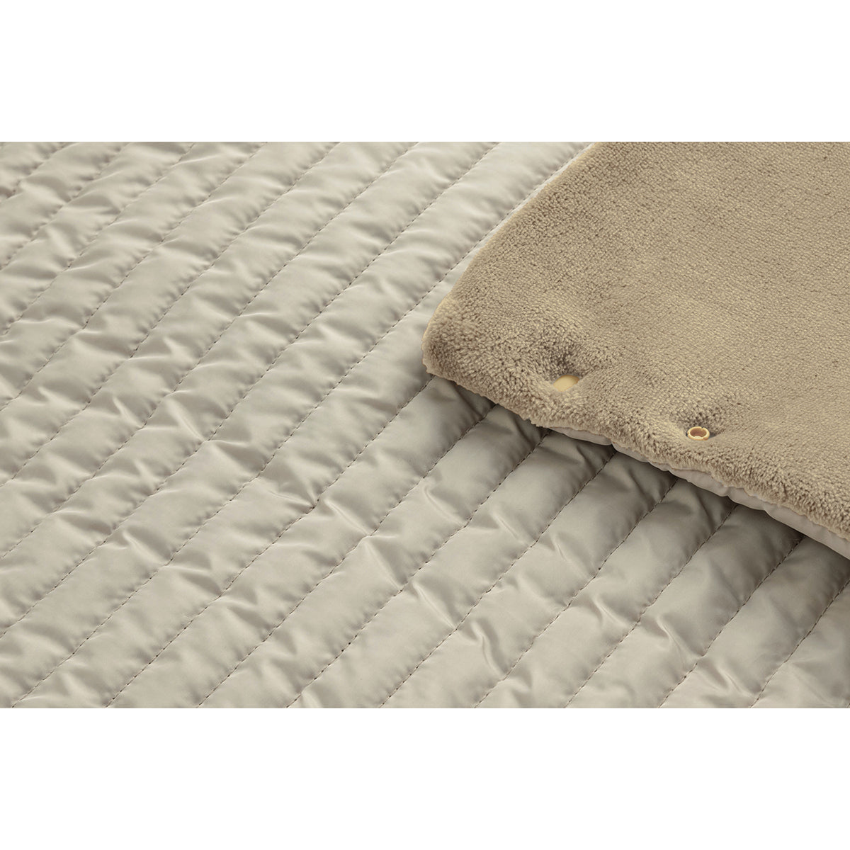 サーマラップ　ブランケット　ライン　グレージュ