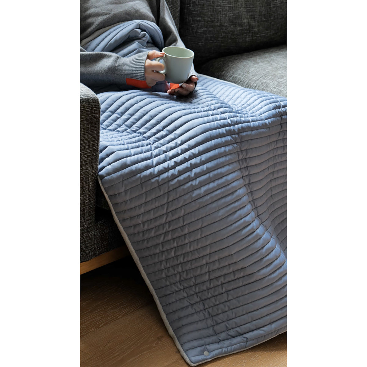 サーマラップ　ブランケット　ライン　グレージュ