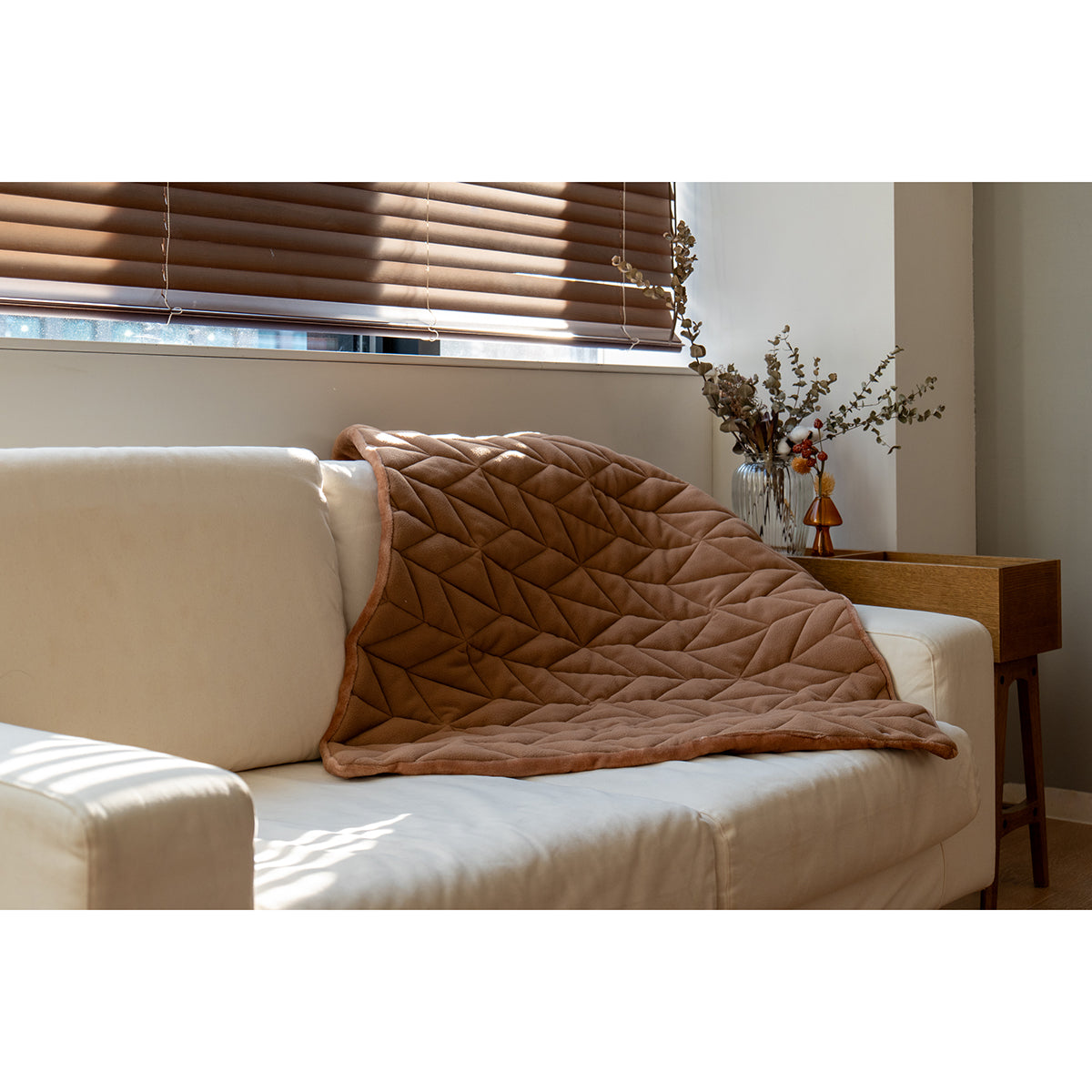 サーマラップ　ブランケット　オリガミ　ブラウン