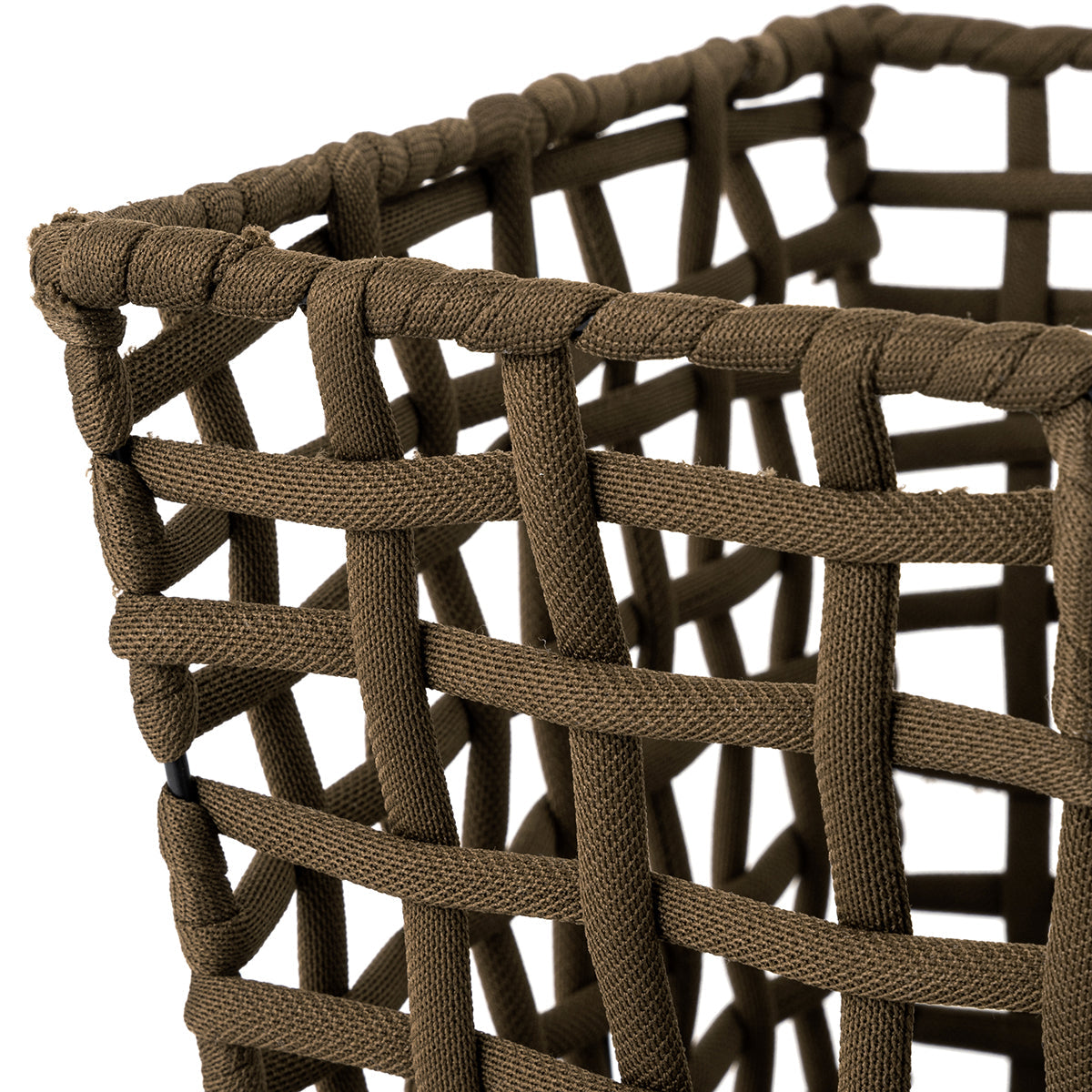 ラフニット　バスケットスリム　Lサイズ　ブラウン