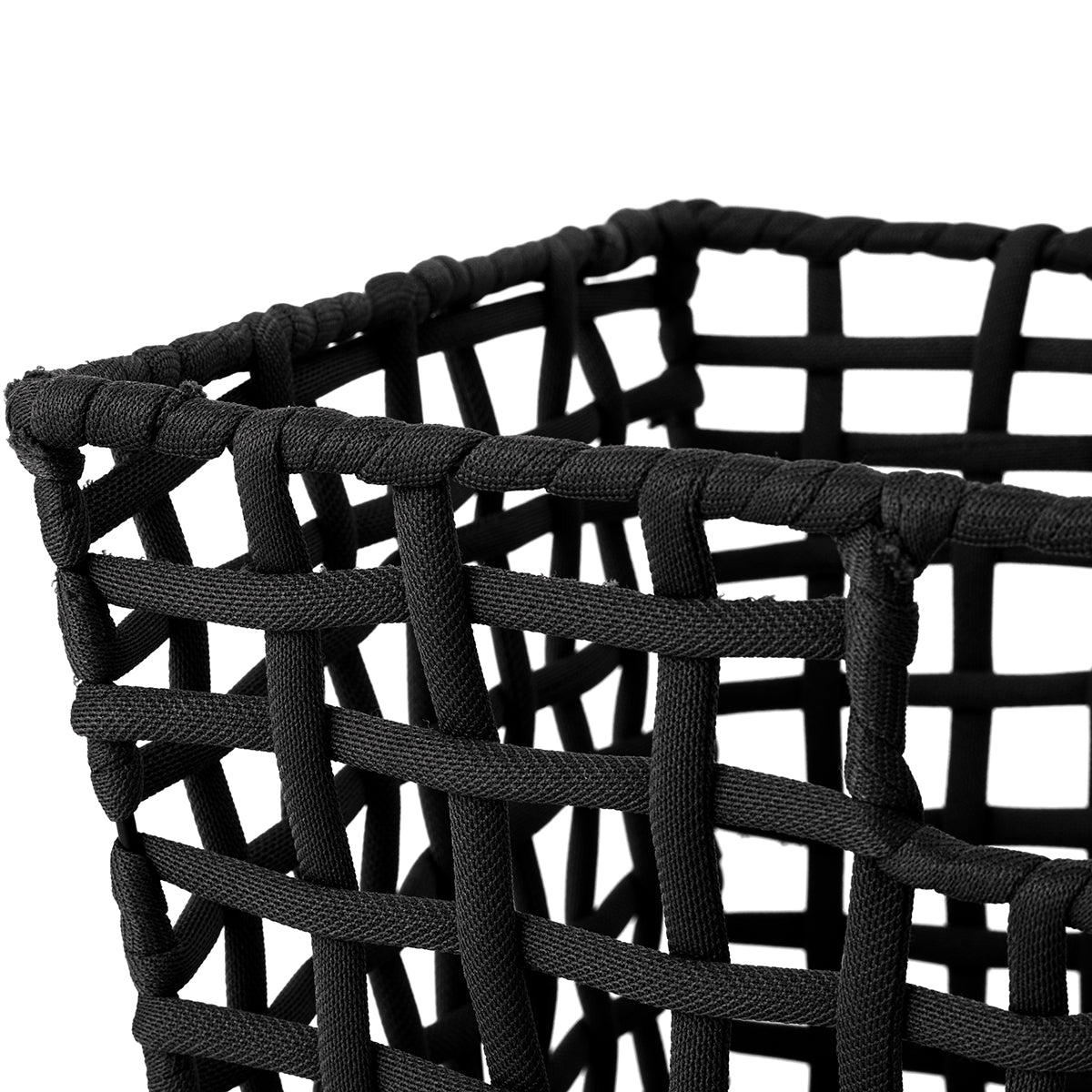 ラフニット　バスケットワイド　Lサイズ　ブラック