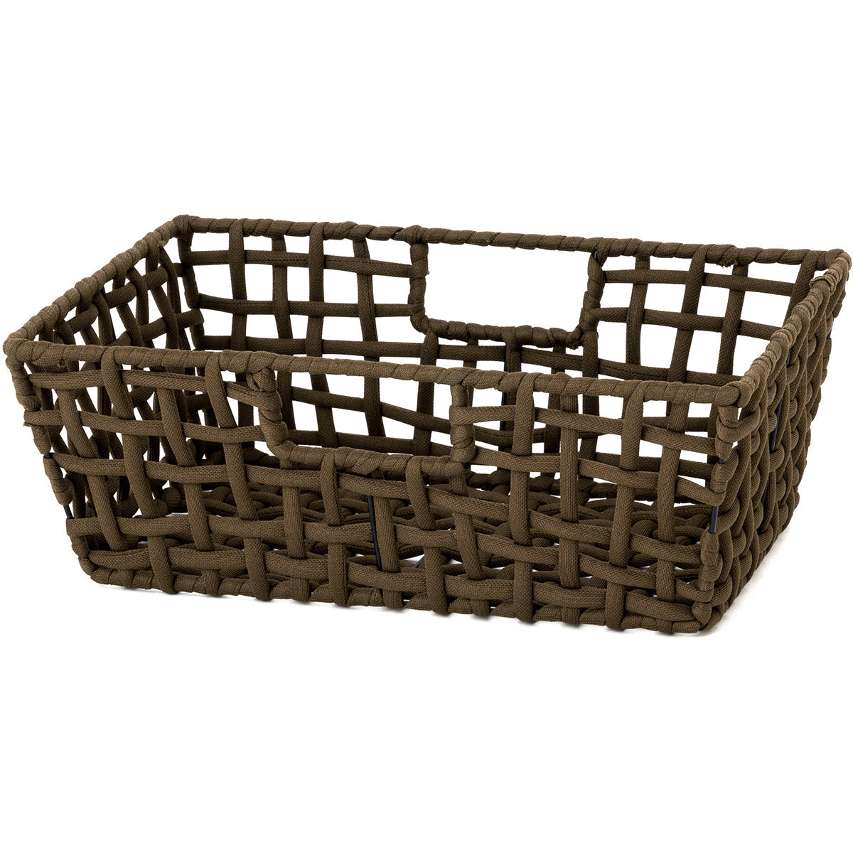 ラフニット　バスケットワイド　Sサイズ　ブラウン