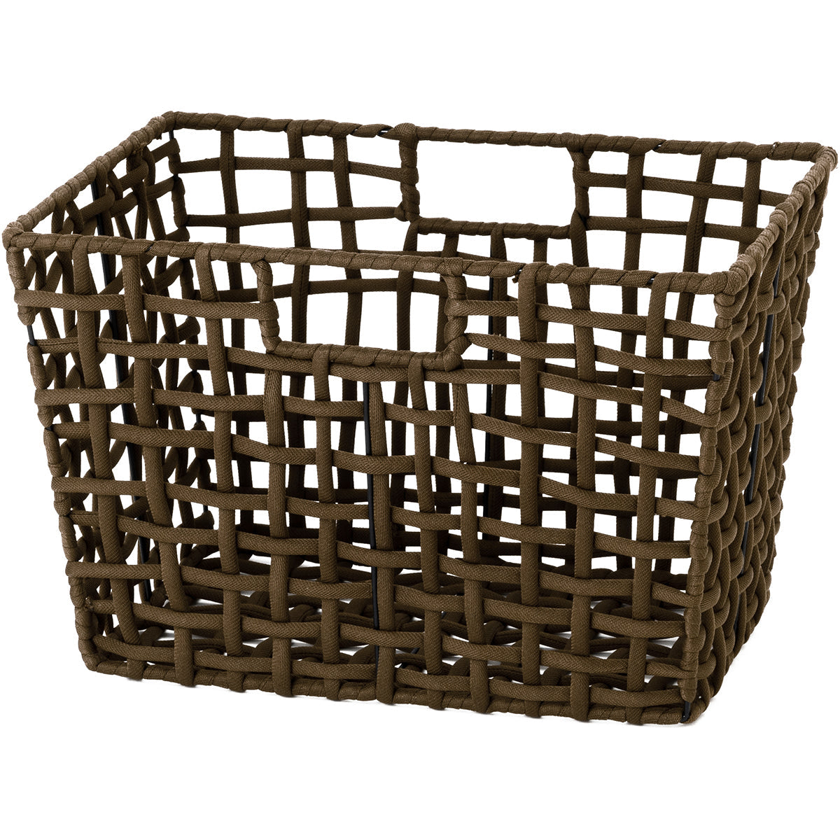 ラフニット　バスケットワイド　Lサイズ　ブラウン