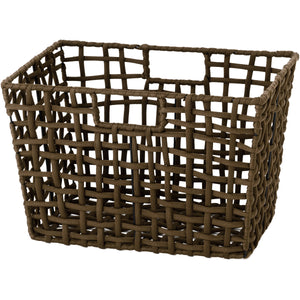 ラフニット　バスケットワイド　Lサイズ　ブラウン