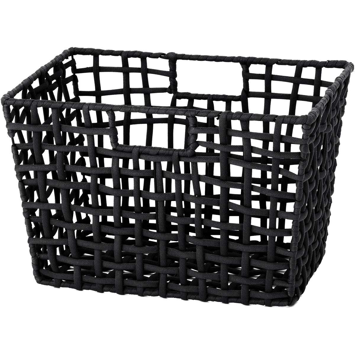 ラフニット　バスケットワイド　Lサイズ　ブラック