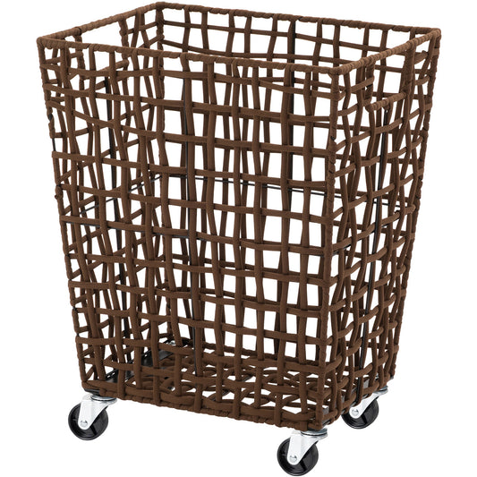 ラフニット　ランドリーバスケット　４５L　キャスター付き　ブラウン