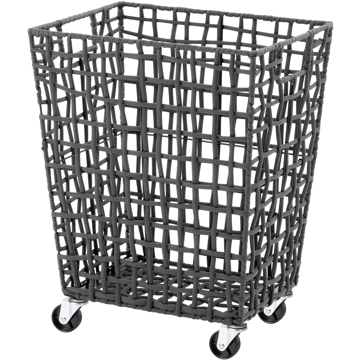 ラフニット　ランドリーバスケット　４５L　キャスター付き　グレー