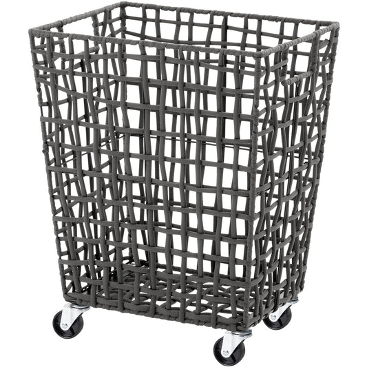 ラフニット　ランドリーバスケット　４５L　キャスター付き　グレー