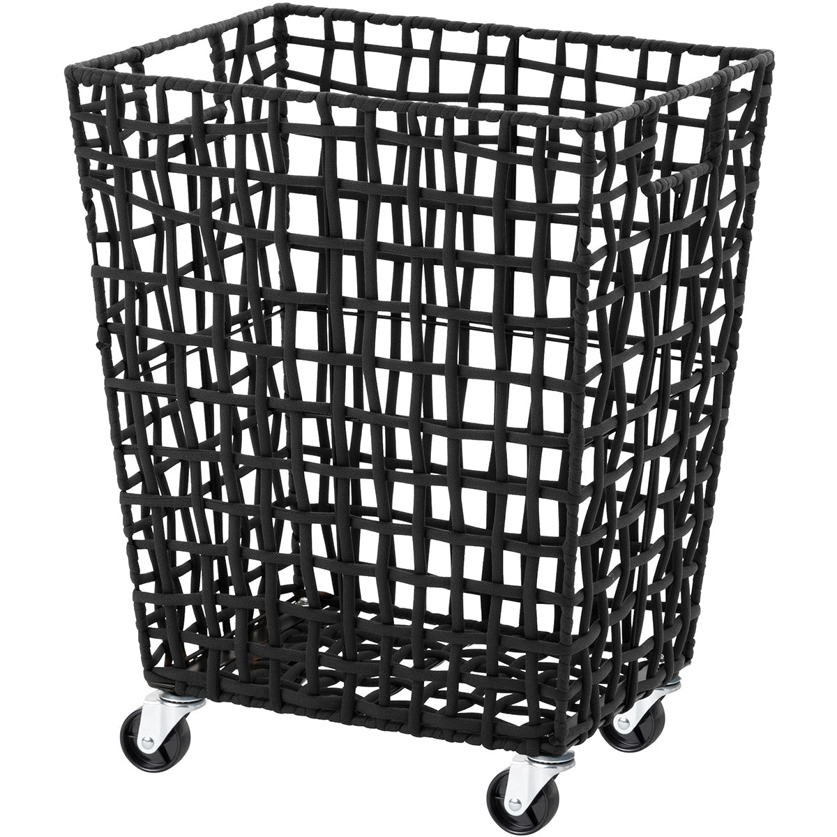 ラフニット　ランドリーバスケット　４５L　キャスター付き　ブラック