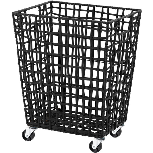 ラフニット　ランドリーバスケット　４５L　キャスター付き　ブラック