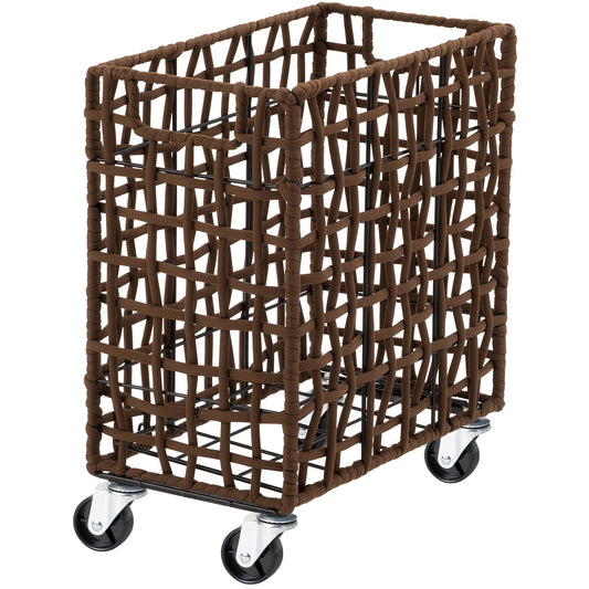 ラフニット　ランドリーバスケット　２８L　キャスター付き　ブラウン