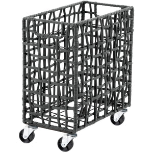 ラフニット　ランドリーバスケット　２８L　キャスター付き　グレー