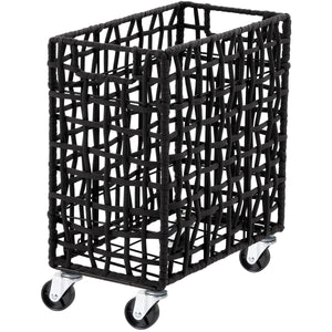 ラフニット　ランドリーバスケット　２８L　キャスター付き　ブラック