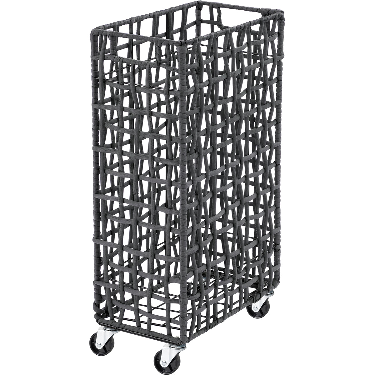 ラフニット　ランドリーバスケット　４０L　キャスター付き　グレー