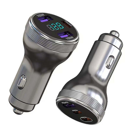 シガーソケット USB-Cカーチャージャー　100W+100W+36Ｗ(DG)