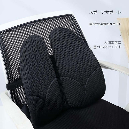 背もたれクッション　ブラック　R02CE(K)
