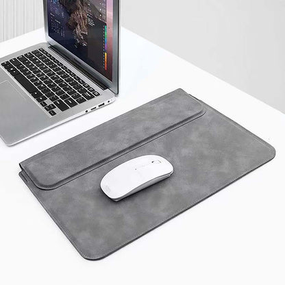 PCケース　小物収納ポーチ付　ダークグレー　PU09(DG)