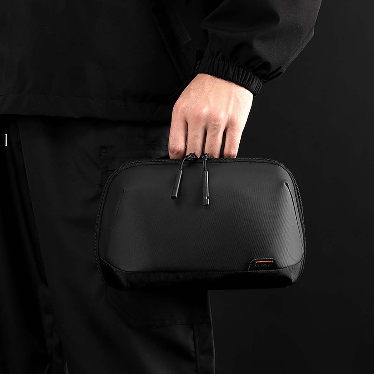 火山型ガジェットポーチ ブラック　1313(K)