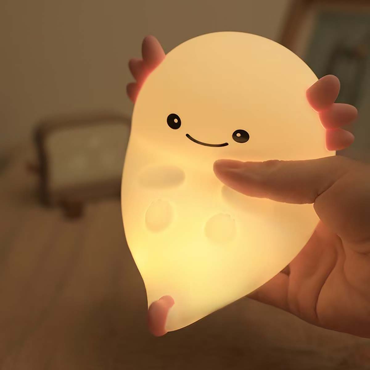 シリコンライト　寝ころびウーパールーパー　L2419(W)