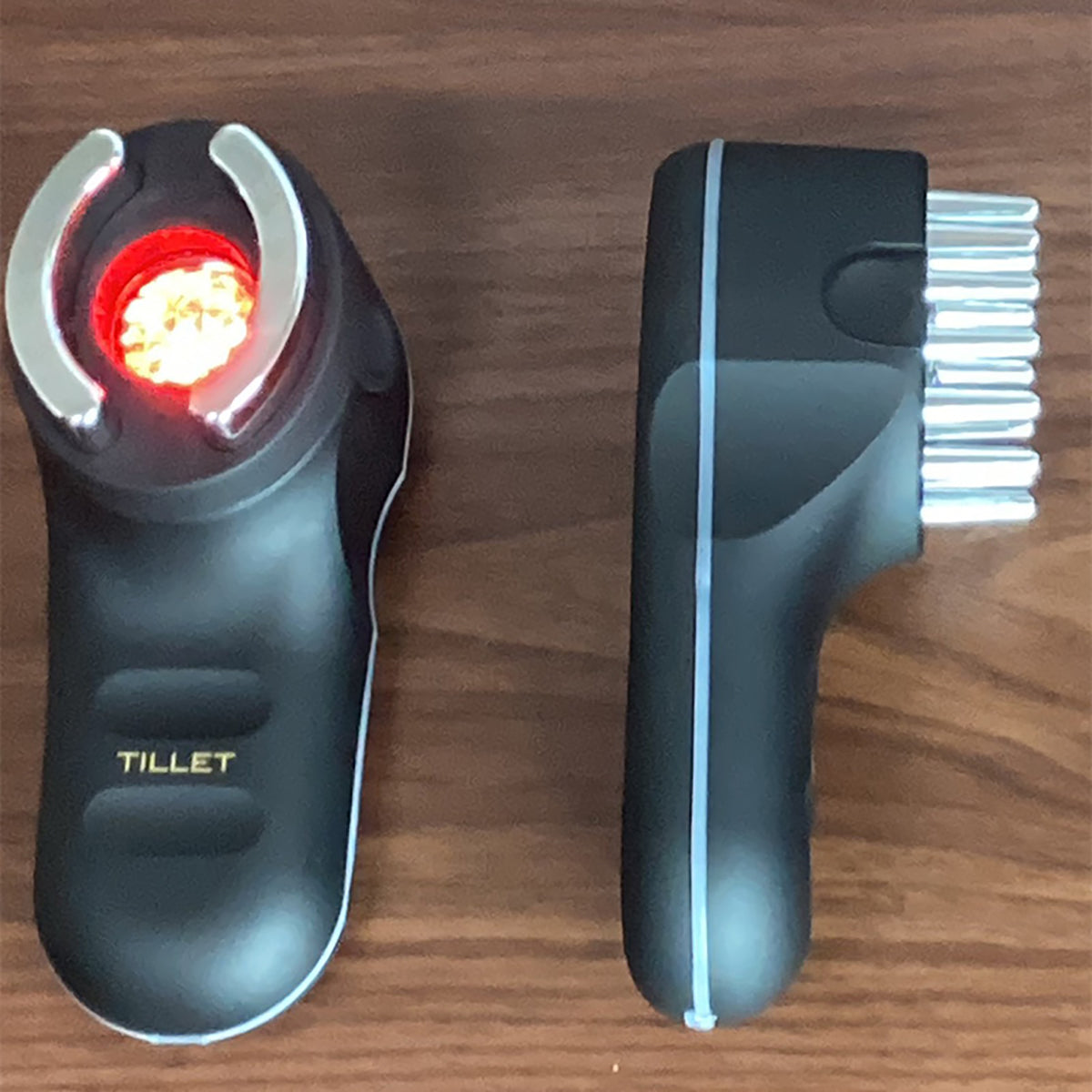 未来エステ研究所 TILLET W-GEAR（黒） 2in1 頭皮＋肌ケア プロ仕様美顔器 イオン導入・電穿孔・EMS・LED・振動搭載 軽量・防水