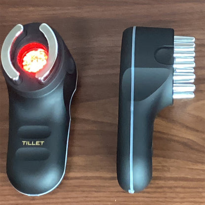 未来エステ研究所 TILLET W-GEAR（黒） 2in1 頭皮＋肌ケア プロ仕様美顔器 イオン導入・電穿孔・EMS・LED・振動搭載 軽量・防水