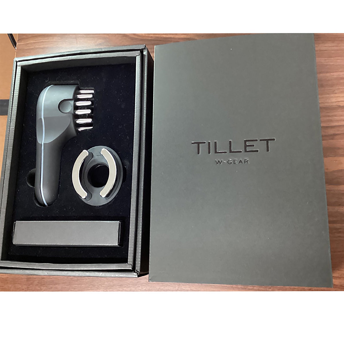 未来エステ研究所 TILLET W-GEAR（黒） 2in1 頭皮＋肌ケア プロ仕様美顔器 イオン導入・電穿孔・EMS・LED・振動搭載 軽量・防水