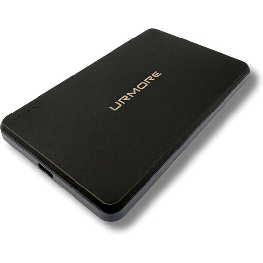 URMORE Semi-Solid Power Bank 5000mAh 準個体 モバイルバッテリー ブラック