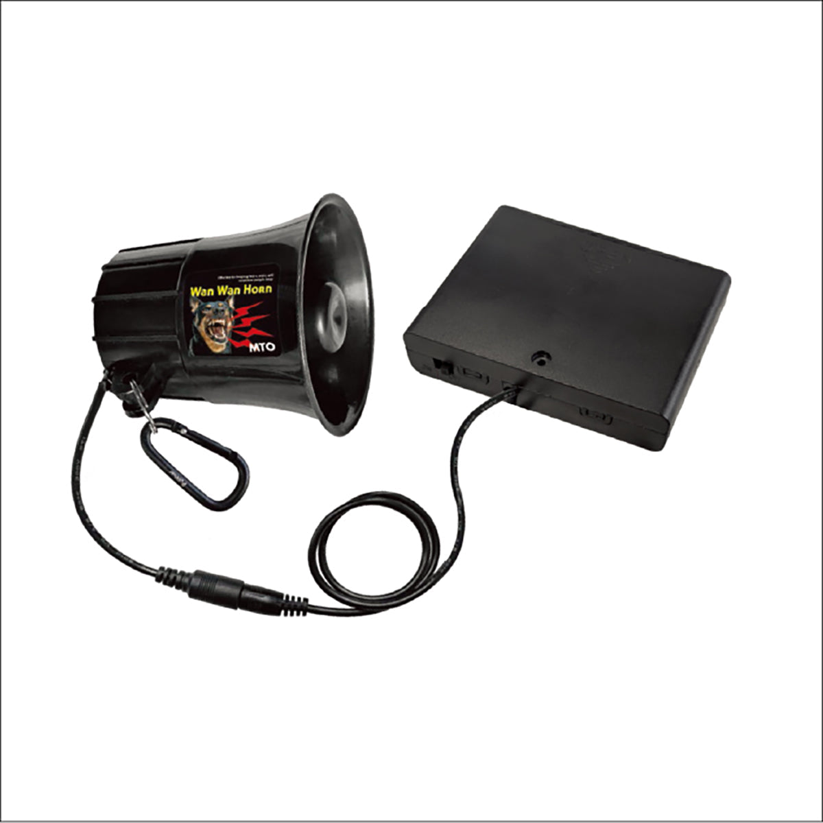 熊よけわんわん ホーンカラビナ付き+電池ボックス Light