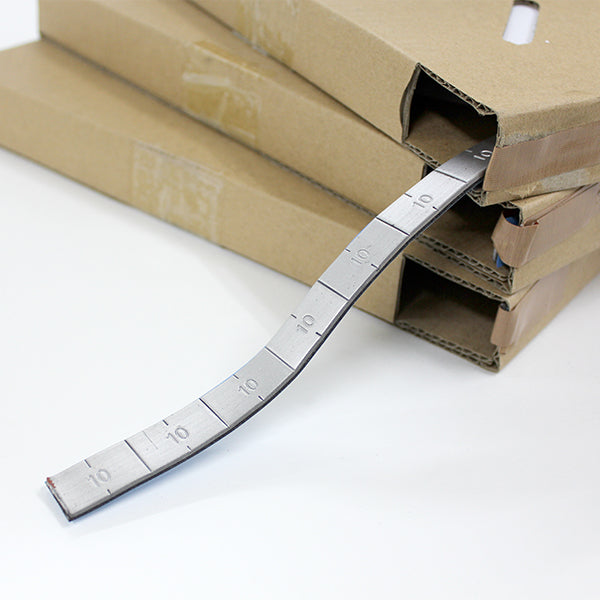 シルバー塗装 マルチ超薄型 10G刻みロール式板ウェイト 鉛製 4KG 黒テープ 3巻