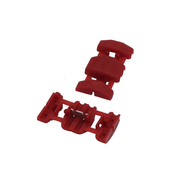 AMP 配線分岐タップ 赤 0.5～0.85sq 100個