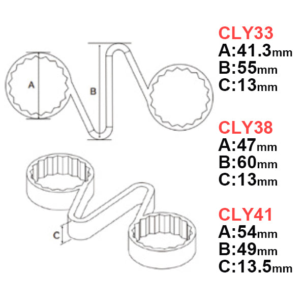 TIPTOPチェックリンク イエロー 33mm 50個