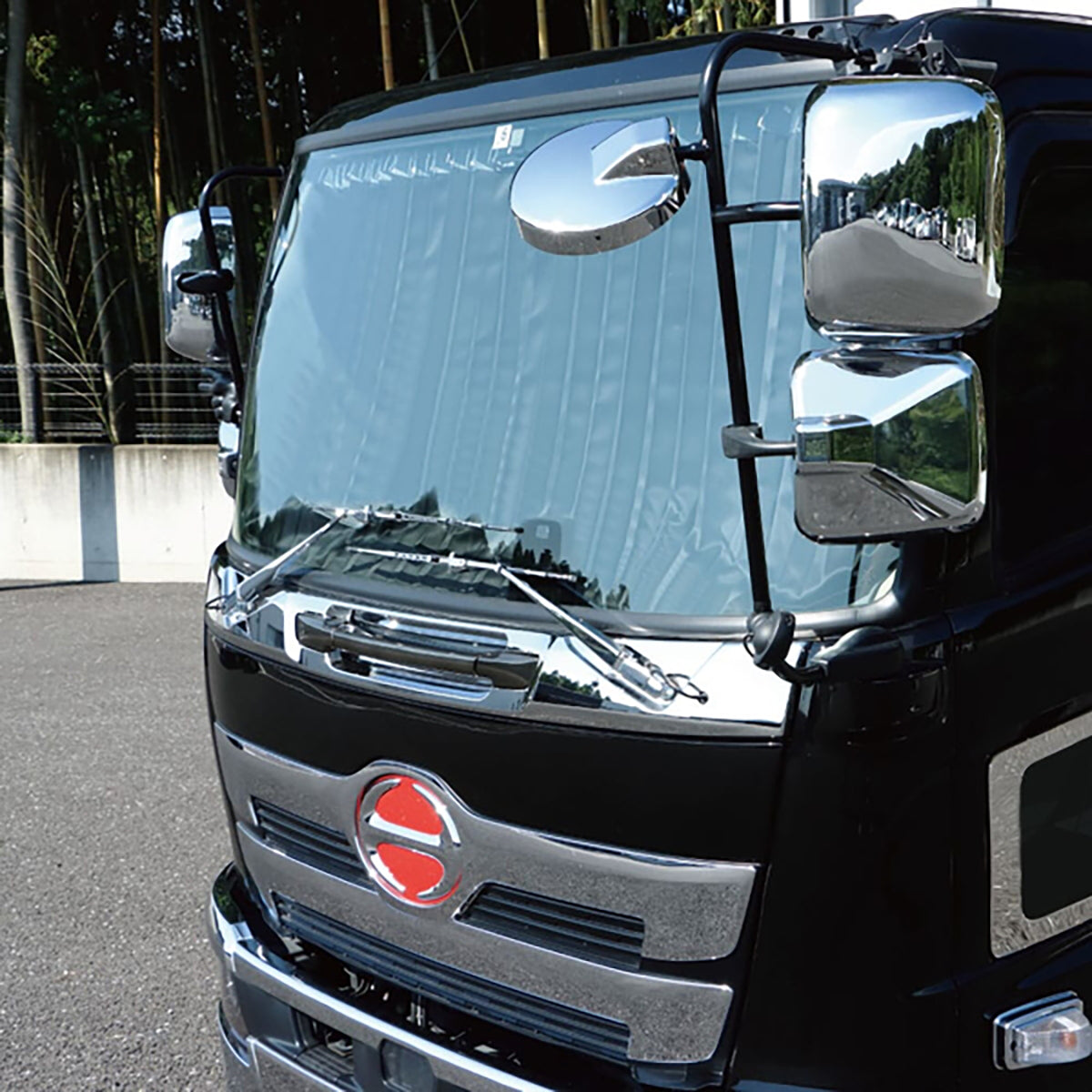 ジェットイノウエ トラックカーテン ぐーすか センターカーテン  ブラック