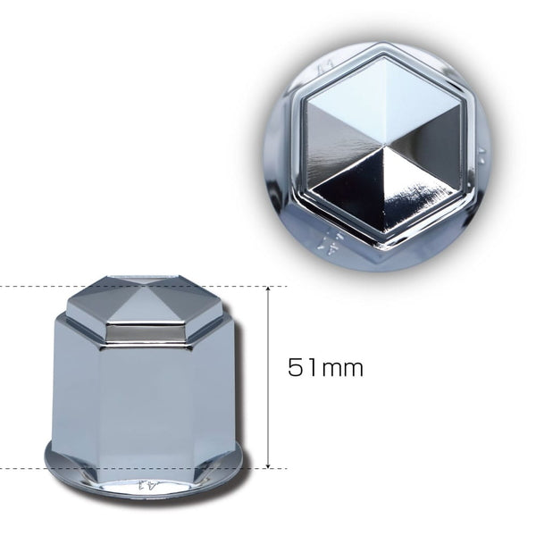 ジェットイノウエ 角型ナットカバー 51mm 8個入 500381