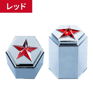 ジェットイノウエ 綺羅ナットカバー 41mm 高さ60mm レッド 6個入 500562