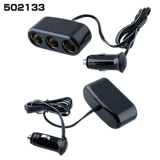 ジェットイノウエ コンパクトソケット ３連セパレートコード式ソケット 502133