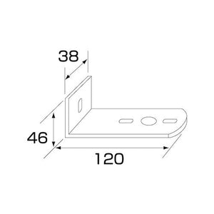 ジェットイノウエ ステンレス マーカー取付ステー L型 38×48×120 502830