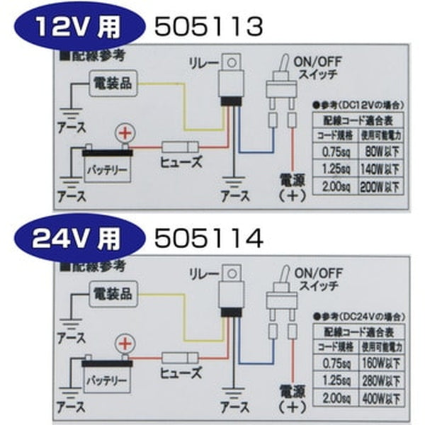 ジェットイノウエ ガードリレー 4極 12V車用・24V車用 12V車用 505113