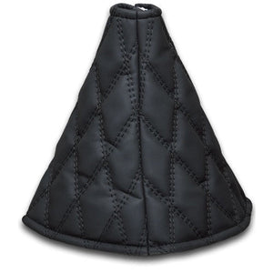 ジェットイノウエ モコモコシフトブーツカバー ダブルステッチ ヌバック調ブラック/黒糸 508102