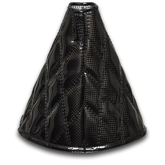 ジェットイノウエ モコモコシフトブーツカバー ダブルステッチ カーボンブラック 508117