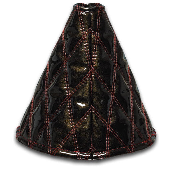 ジェットイノウエ モコモコシフトブーツカバー ダブルステッチ ロイヤルブラック/赤糸 508120