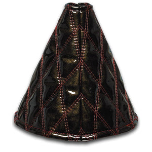 ジェットイノウエ モコモコシフトブーツカバー ダブルステッチ ロイヤルブラック/赤糸 508120