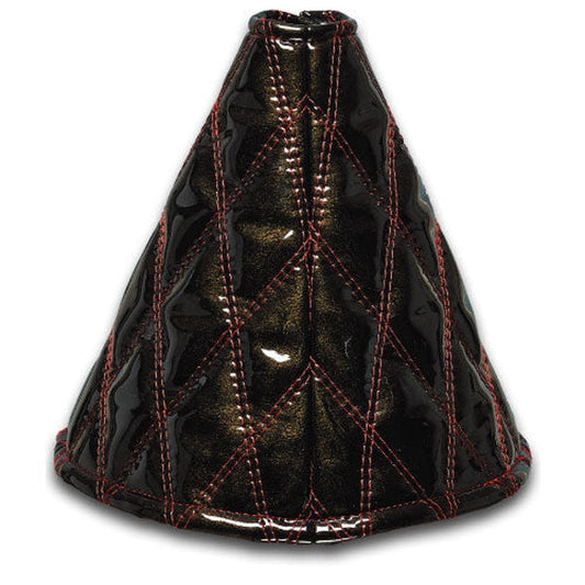 ジェットイノウエ モコモコシフトブーツカバー ダブルステッチ ロイヤルブラック/赤糸 508120