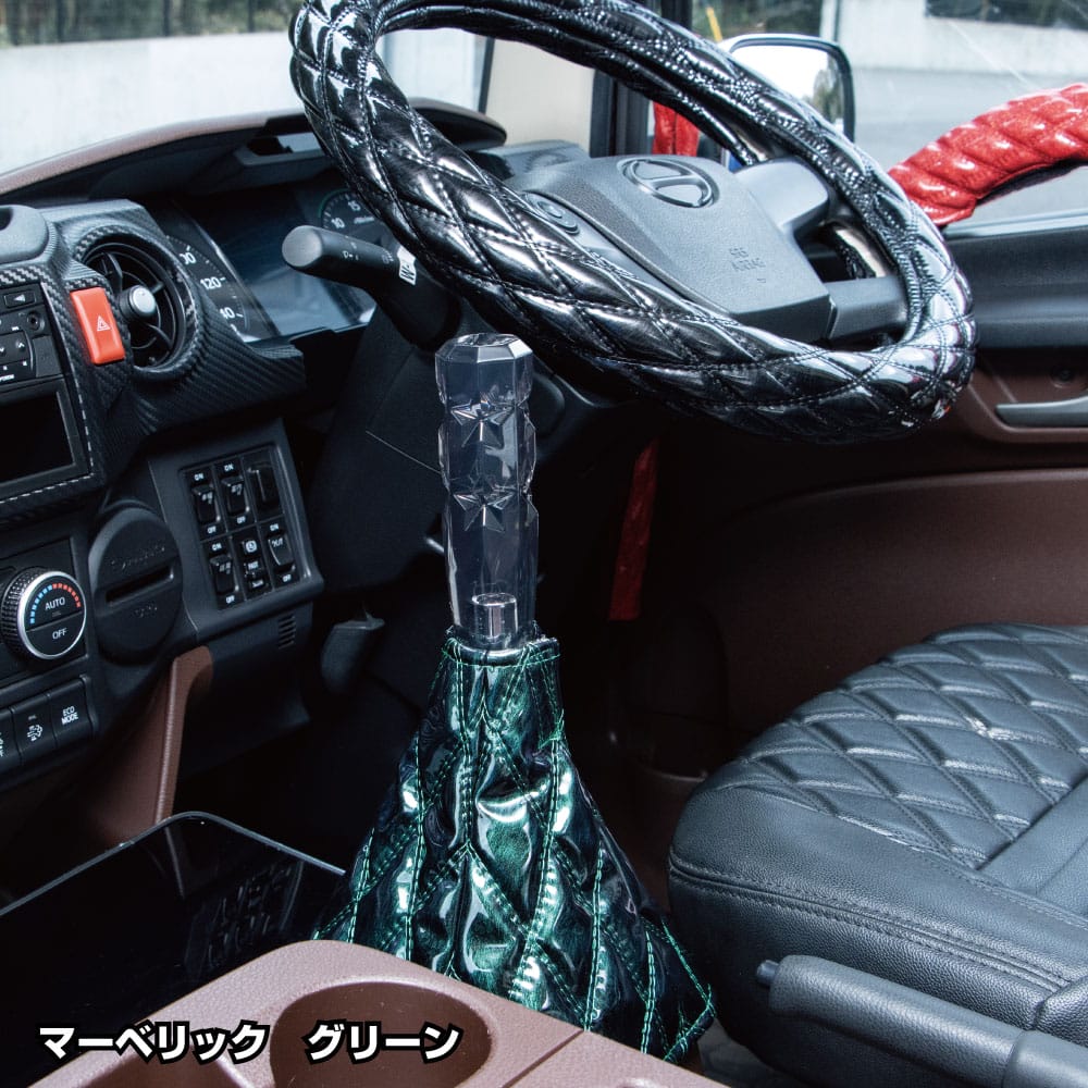 ジェットイノウエ モコモコシフトブーツカバー ダブルステッチ マーベリック グリーン 508136