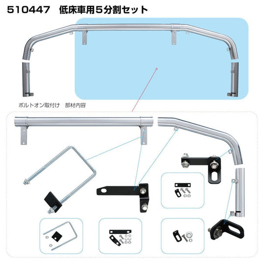 ジェットイノウエ パイプバンパー 日野 ’17プロフィア '17プロフィア 低床車用 510447