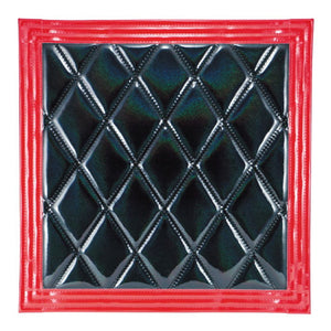 ジェットイノウエ ウレタン入り泥除け［綺羅］Wステッチ 250×430 ブラック/レッド 縦250×横430mm 523833