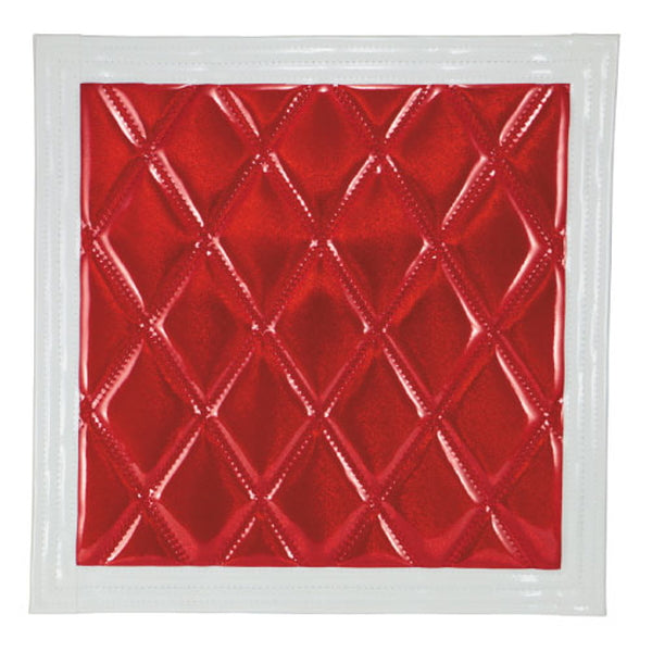 ジェットイノウエ ウレタン入り泥除け［綺羅］Wステッチ 500×600 レッド/ホワイト 縦500×横600mm 523901